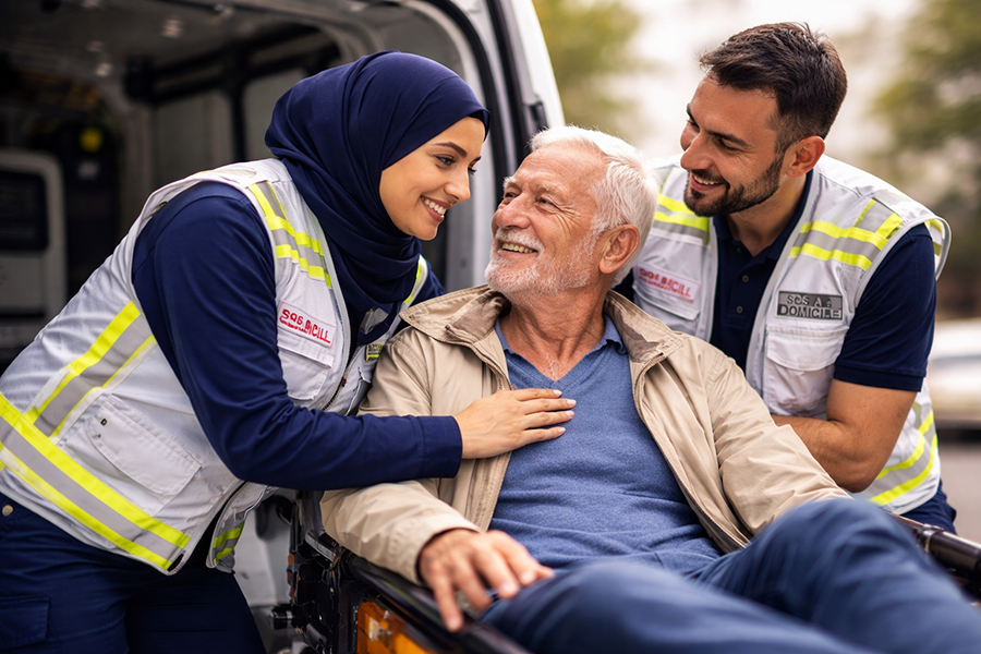Intérieur ambulance équipée